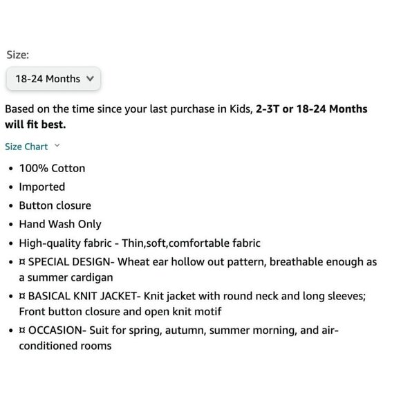 NWT Simplee Kids Thin Pink Eyelet Cardigan Sweater - Picture 8 of 9